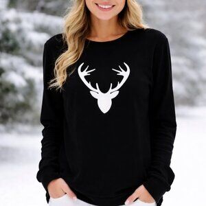 LIKE NEW Elk/Deer Long Sleeve Tee - Medium